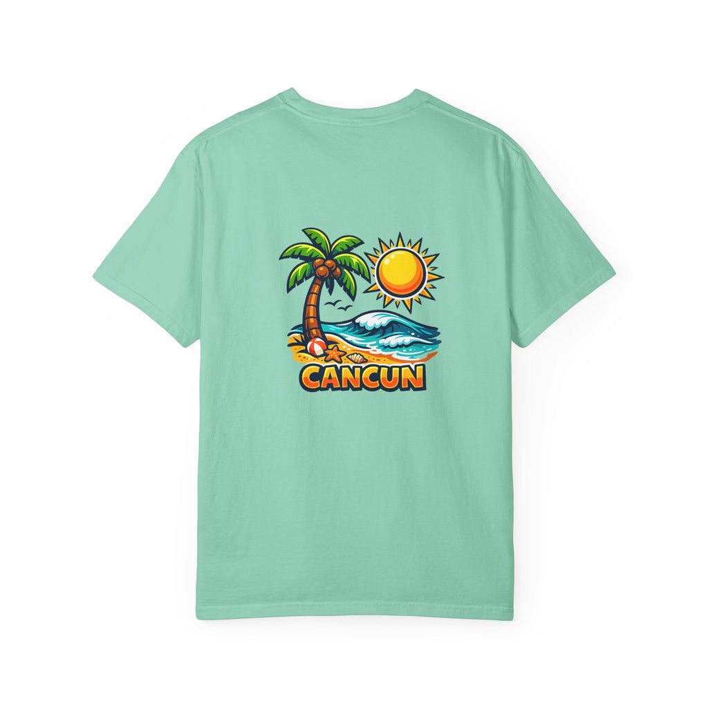 Cancun Palm Beach T-Shirt — Tropical Vacation Souvenir Tee