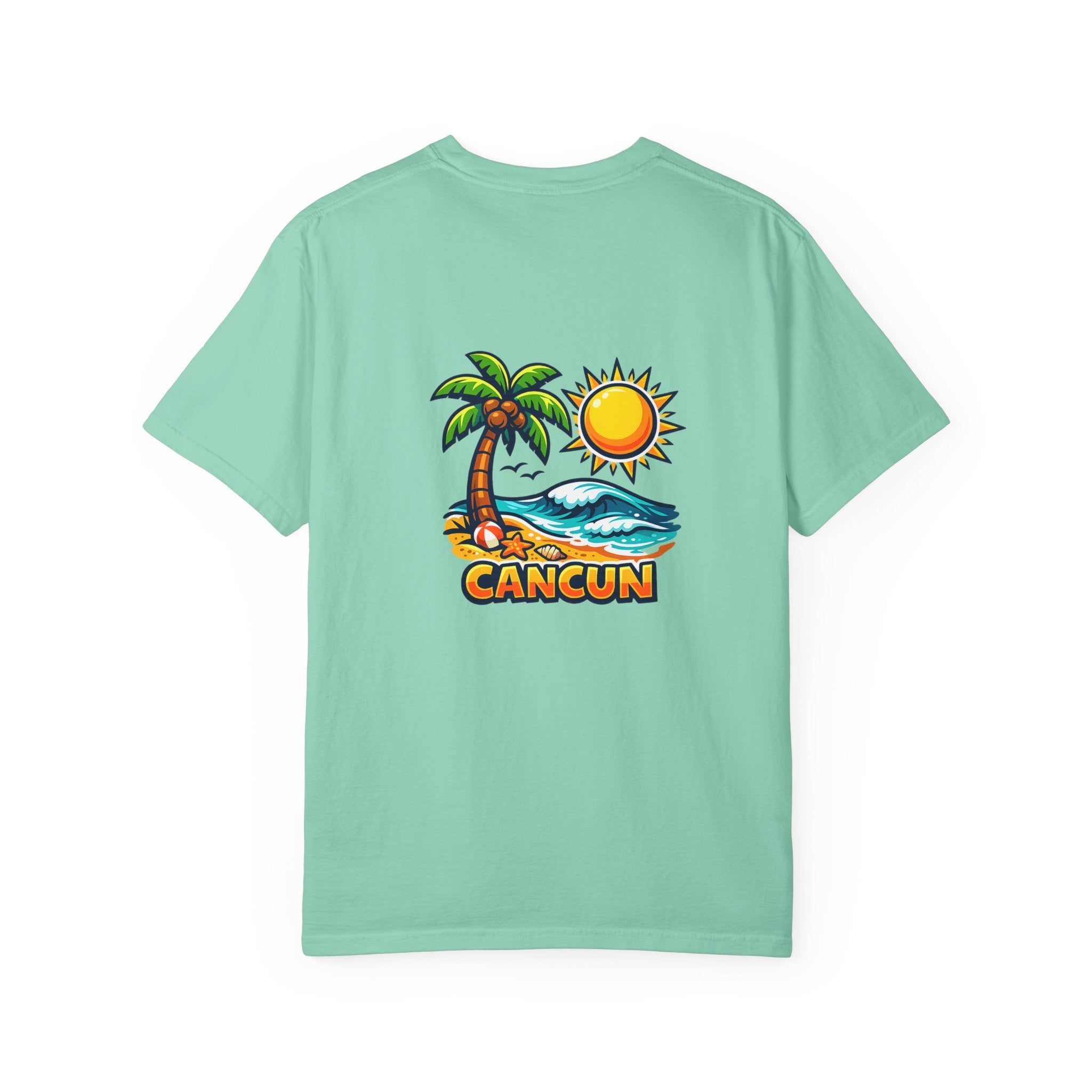 Cancun Palm Beach T-Shirt — Tropical Vacation Souvenir Tee