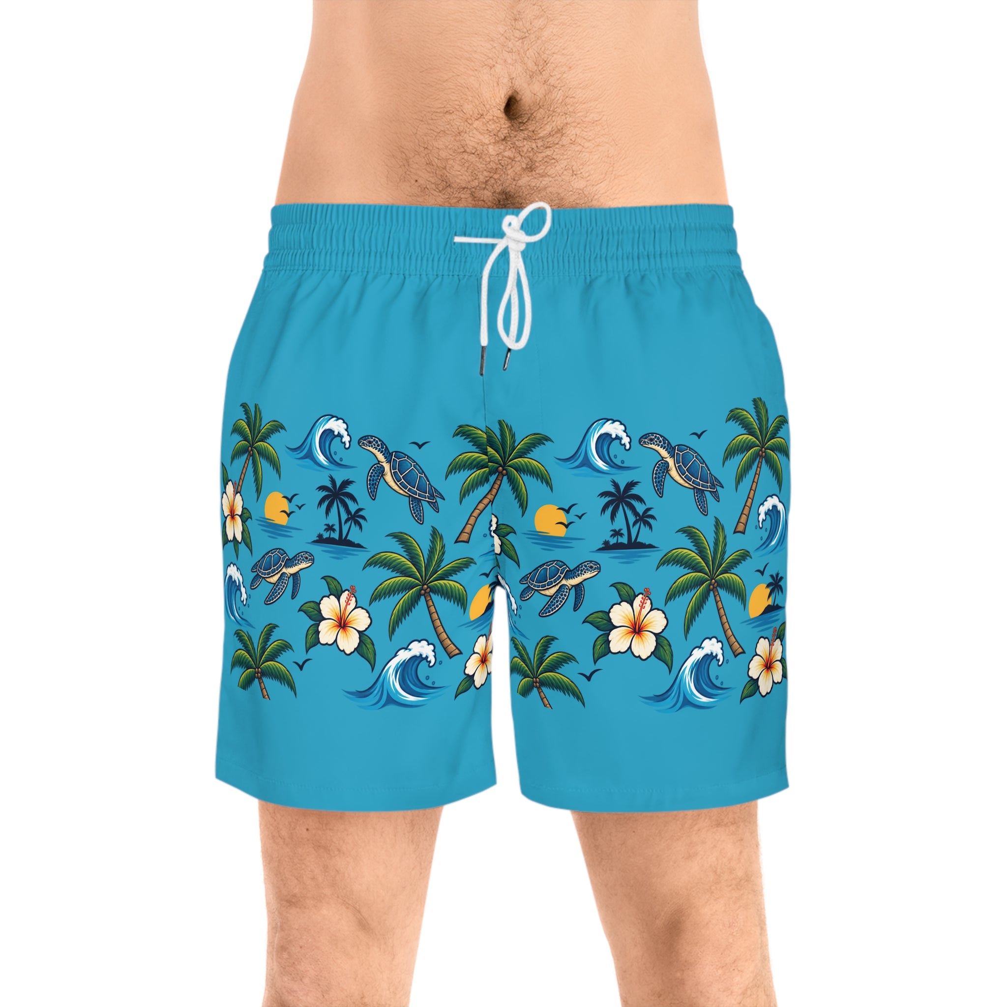 Men's Mid-Length Swim Shorts (AOP)