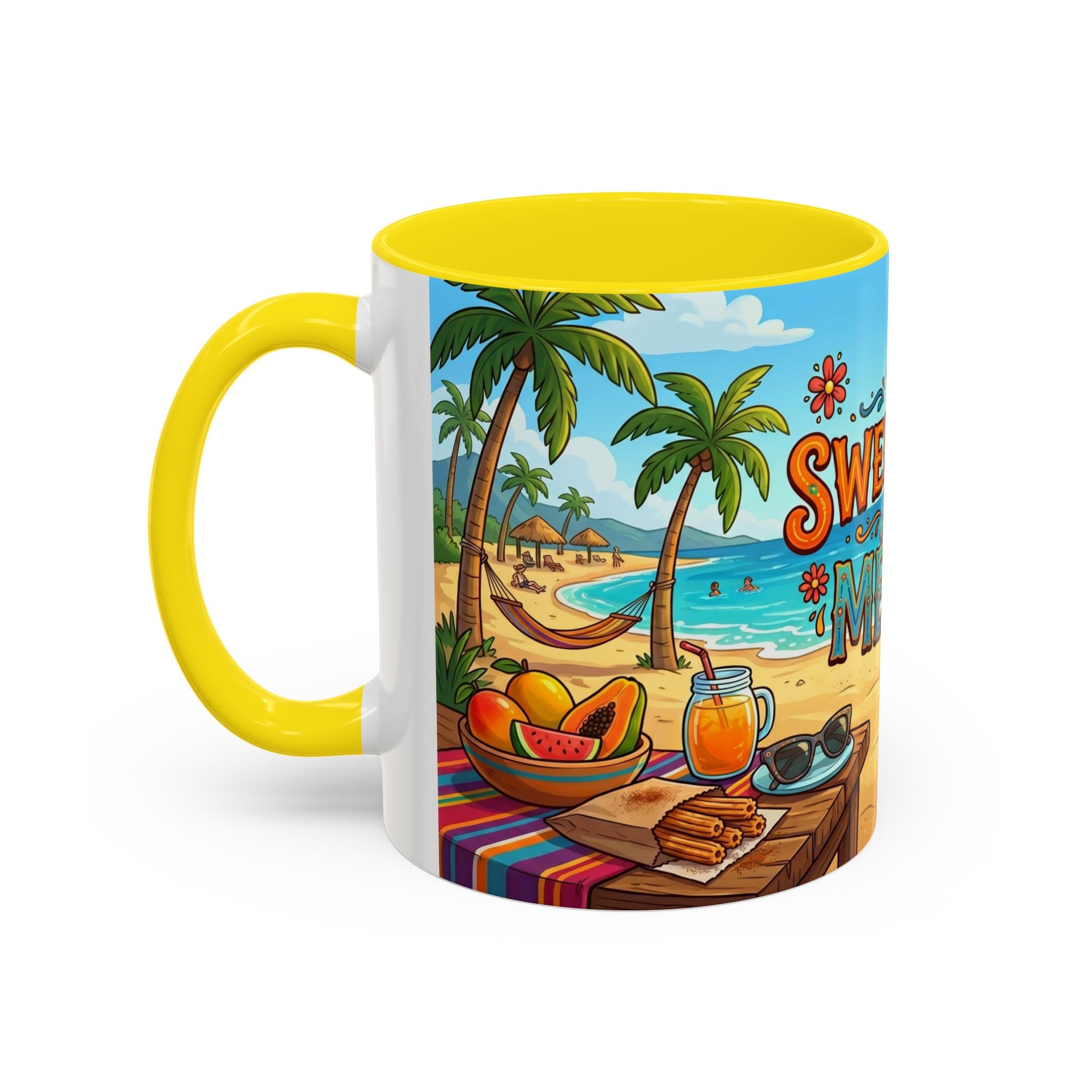 The Sweetness of Mexico Coffee Mug | Mexican Beach Food Illustration