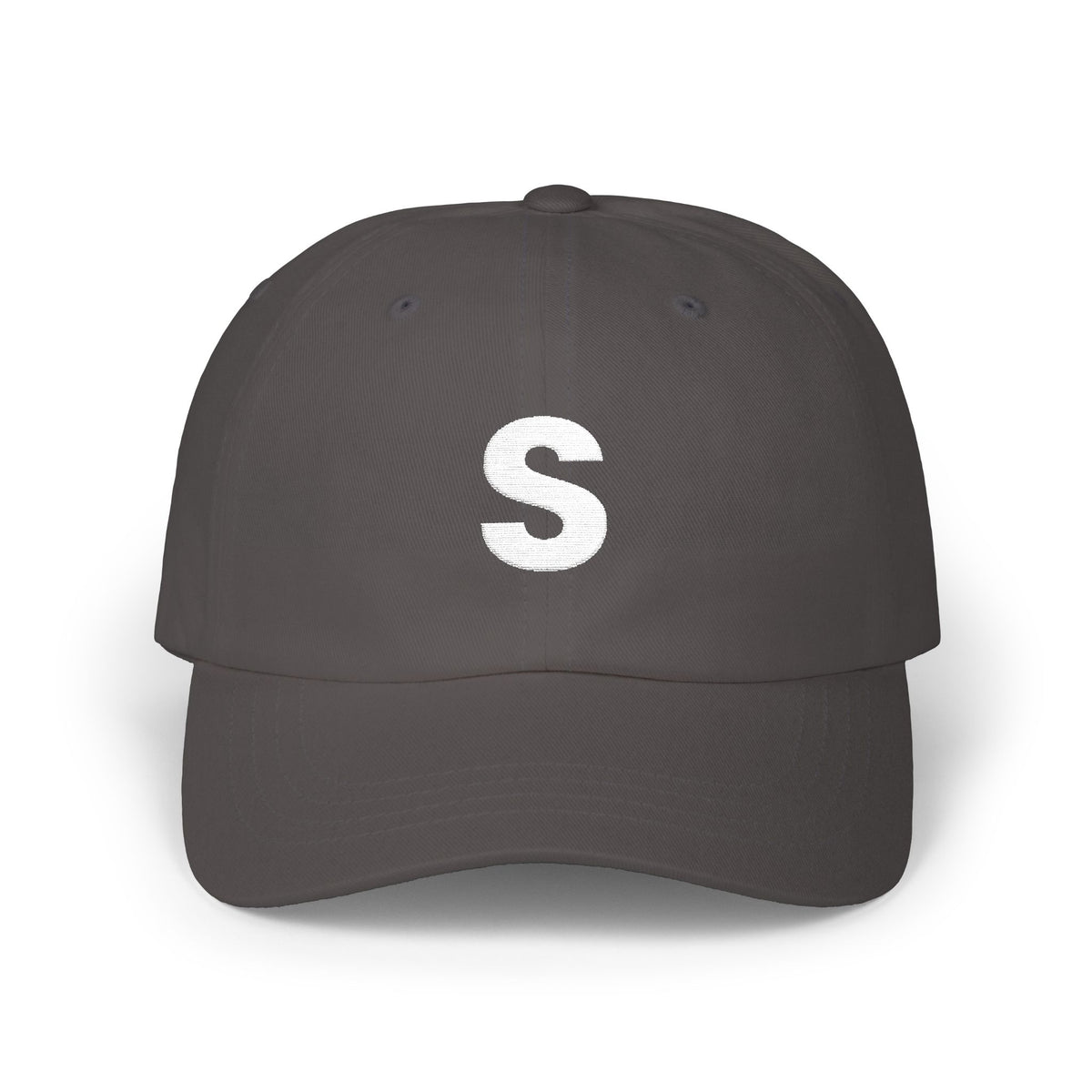 Distressed Letter S Dad Cap | Embroidered Initial Baseball Hat