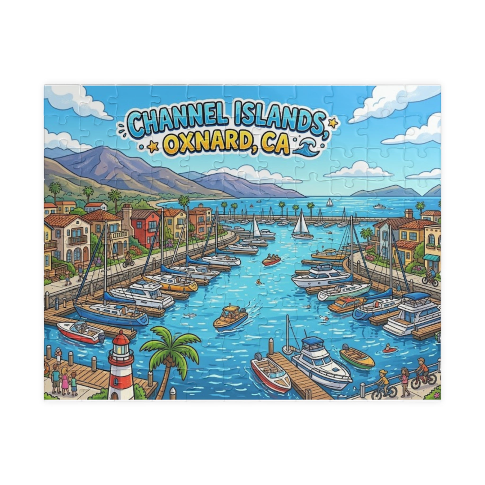 Channel Islands Oxnard CA Harbor Puzzle | Scenic Marina Jigsaw
