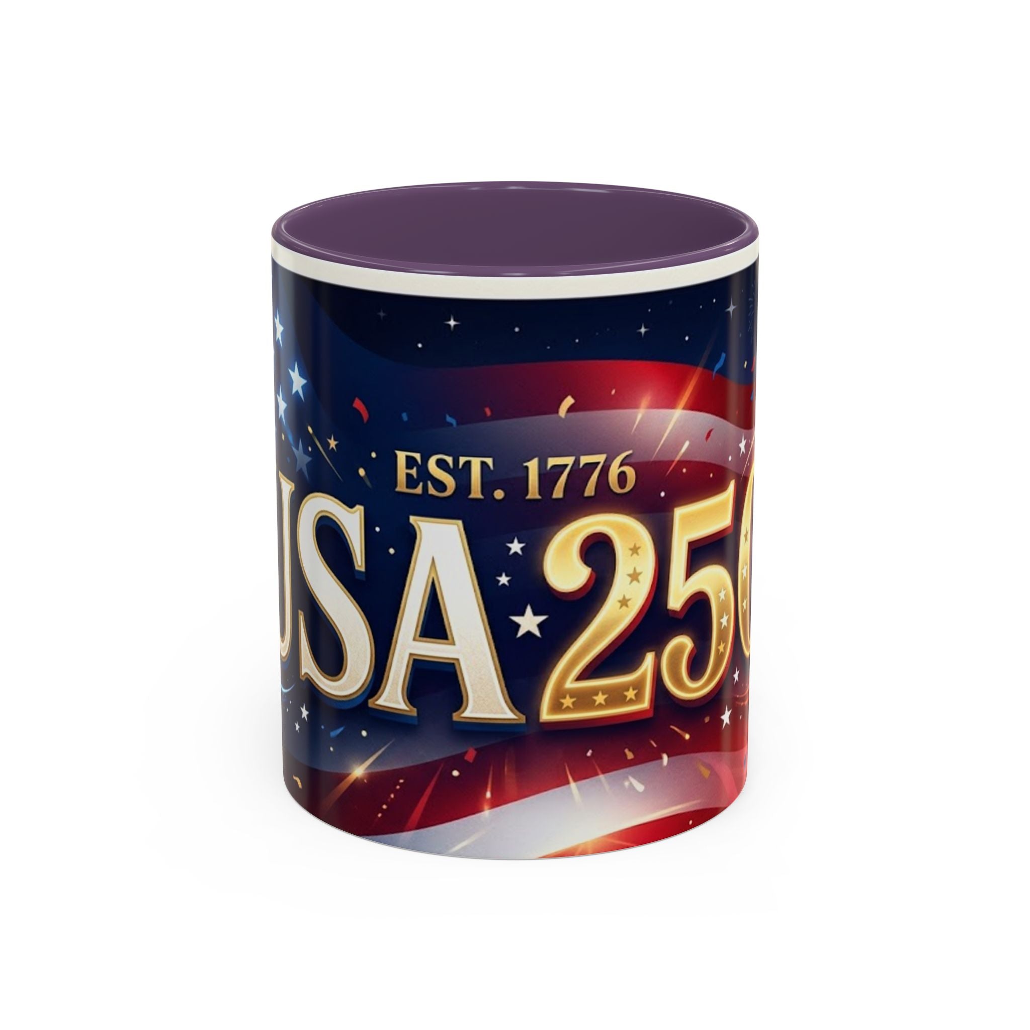 USA 250 Anniversary Coffee Mug | Flag Accent 11oz 15oz