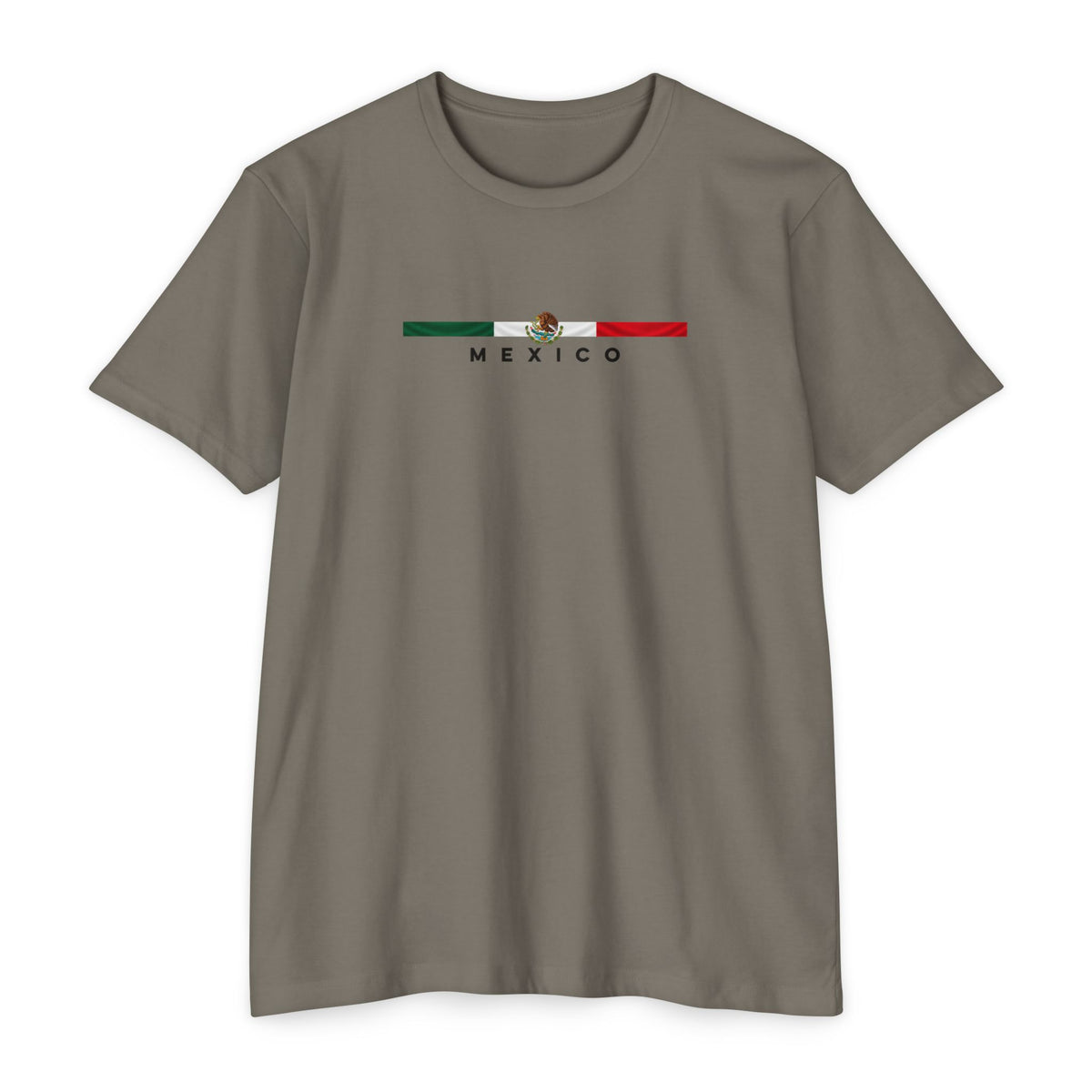 Mexico Flag Stripe T‑Shirt — Minimal Mexican Pride Tee