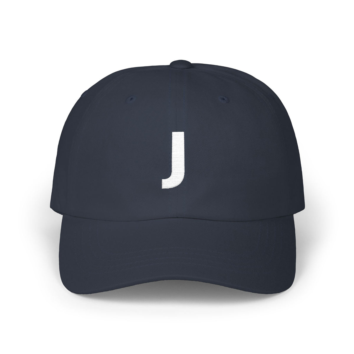 Minimalist Letter J Embroidered Cap
