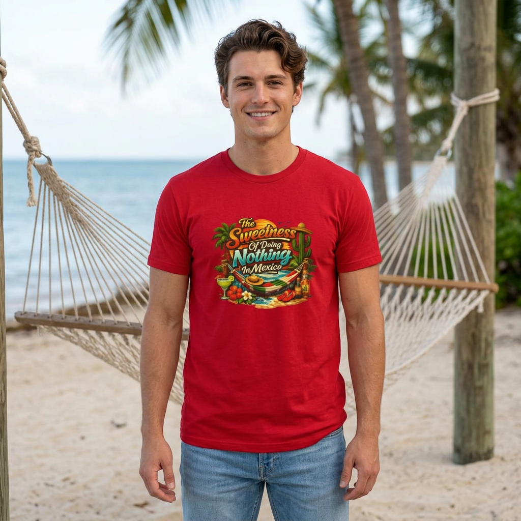 Mexico Vacation T-Shirt — "The Sweetness of Doing Nothing in Mexico" Tropical Graphic Tee