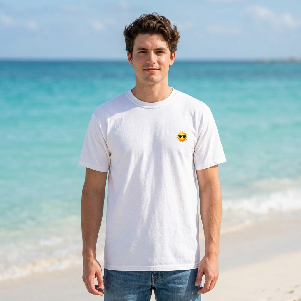 Cancun Palm Beach T-Shirt — Tropical Vacation Souvenir Tee