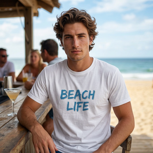 Beach Life T-Shirt — Casual Graphic Tee for Beach Lovers