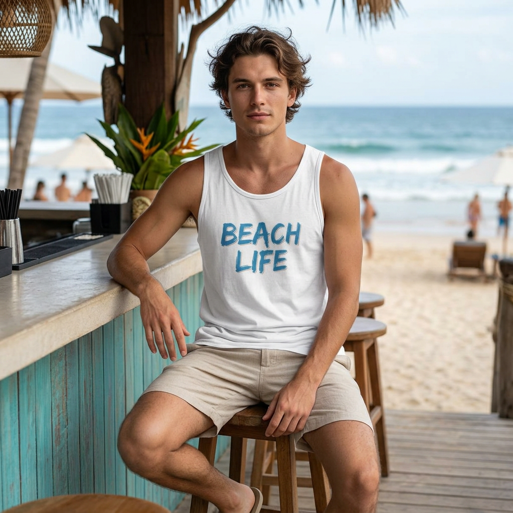 Beach Life tank top | Summer beach casual apparel
