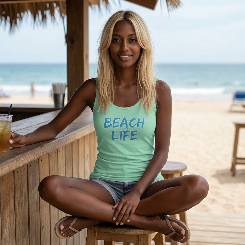 Beach Life tank top | Summer beach casual apparel