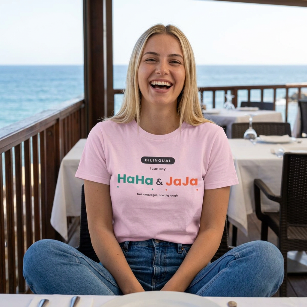 Bilingual HaHa & JaJa Tee | Funny Language Shirt