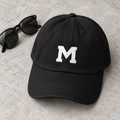 Monogram M Dad Cap — Classic Embroidered Initial Baseball Hat