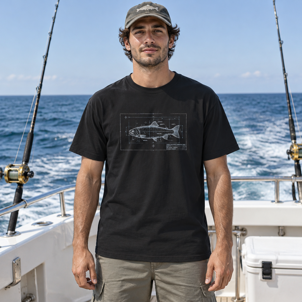 Unisex Garment-Dyed T-shirt Trout Image