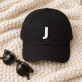 Minimalist Letter J Embroidered Cap