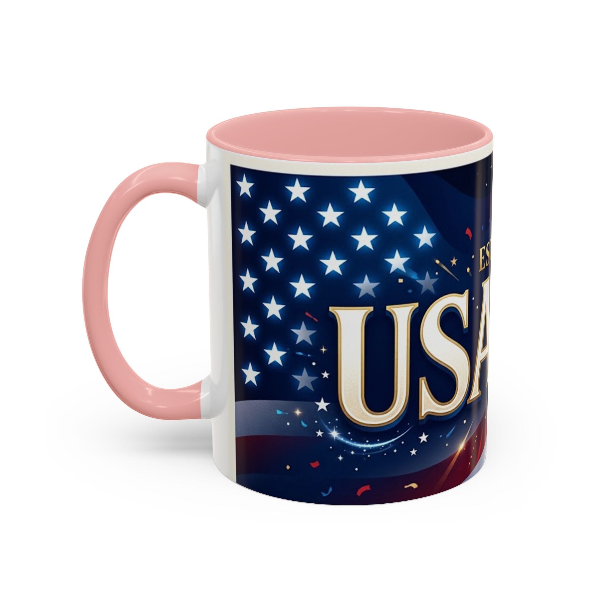 USA 250 Anniversary Coffee Mug | Flag Accent 11oz 15oz