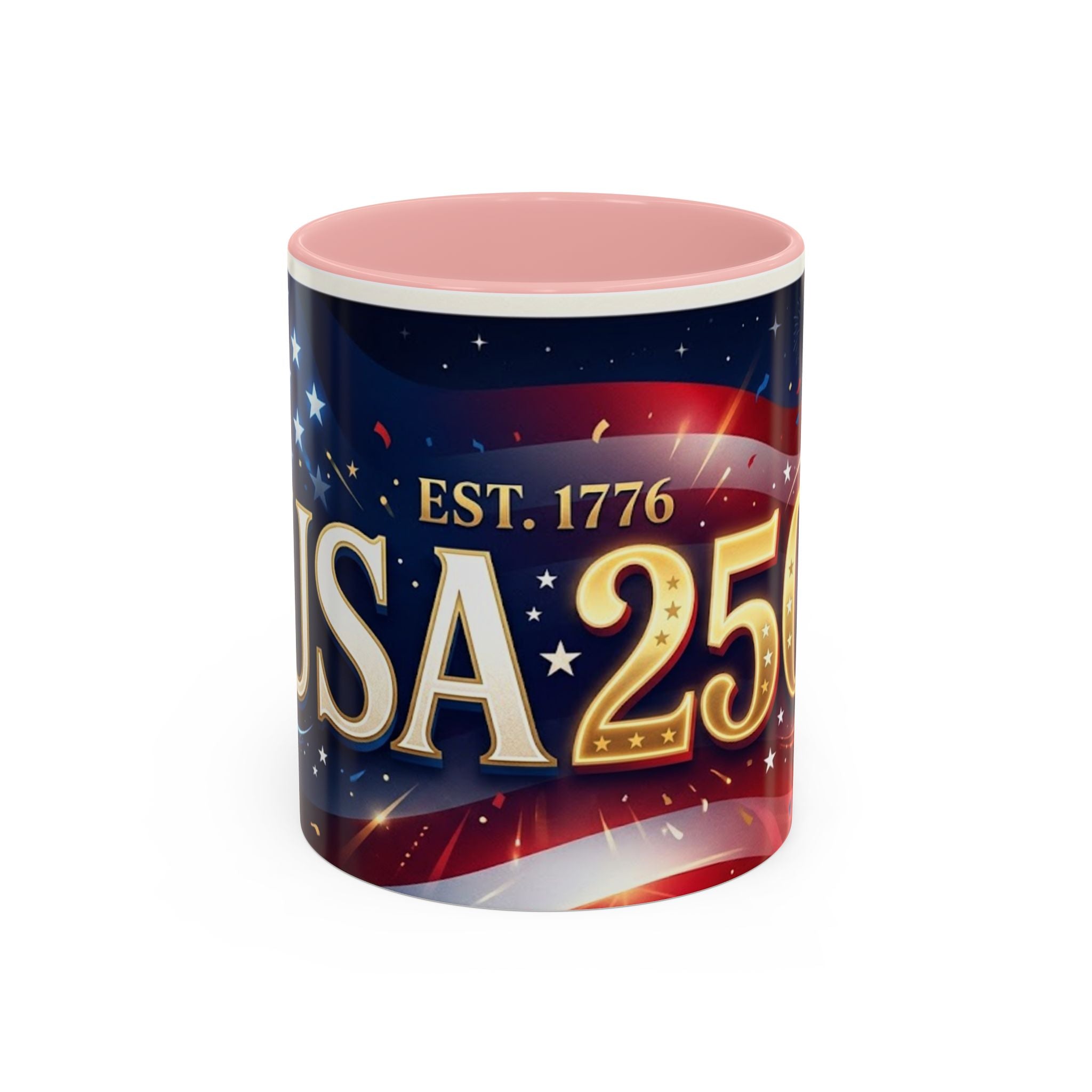 USA 250 Anniversary Coffee Mug | Flag Accent 11oz 15oz