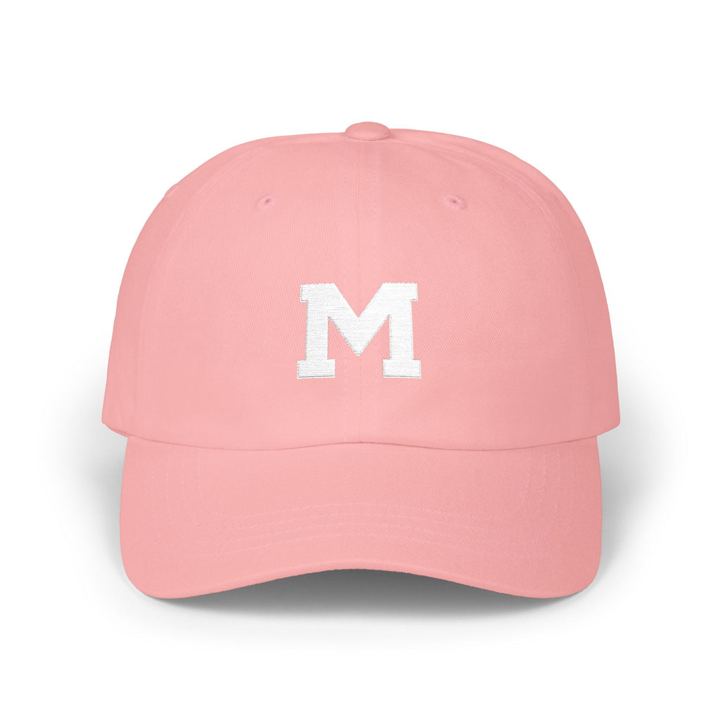 Monogram M Dad Cap — Classic Embroidered Initial Baseball Hat