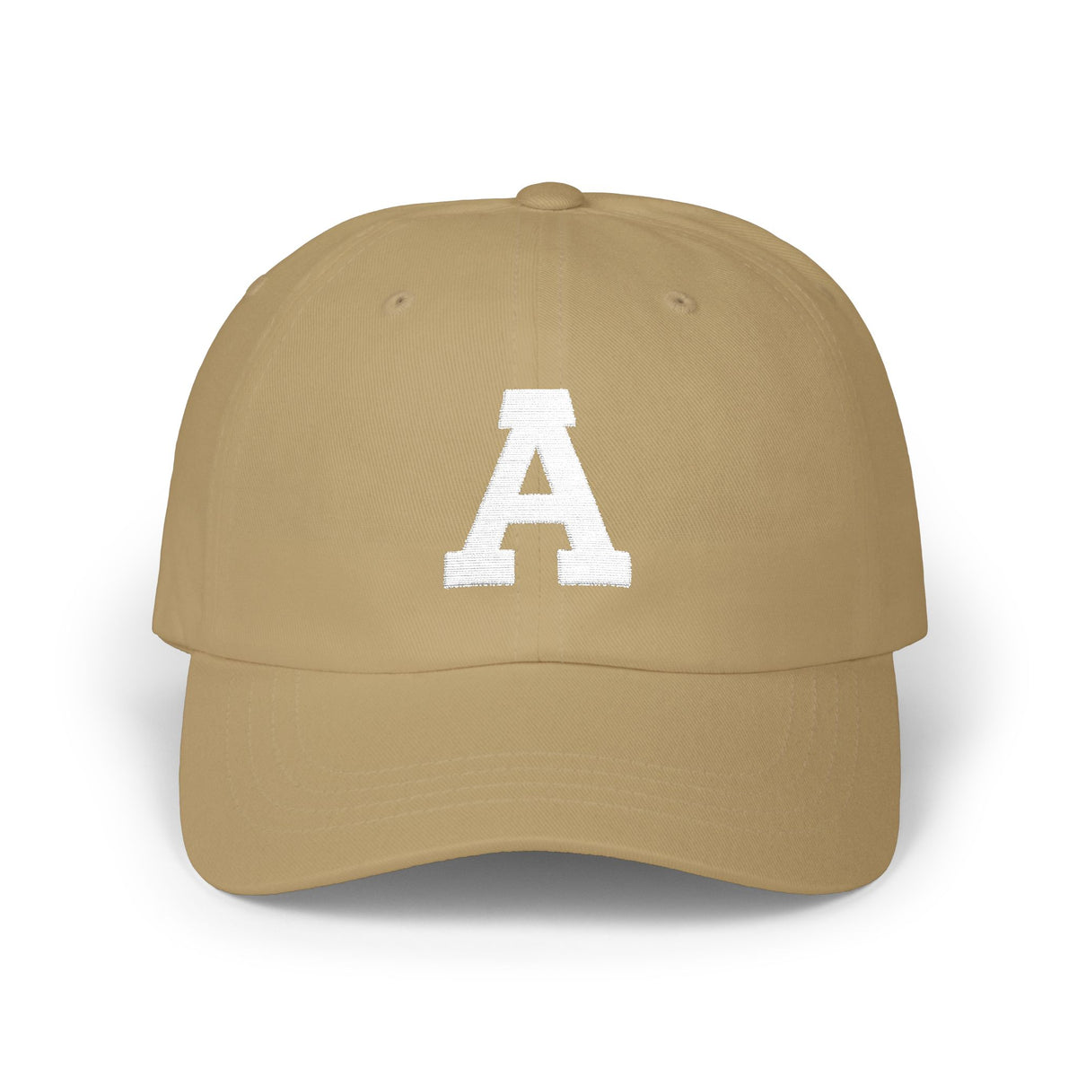 Distressed Letter A Classic Dad Cap | Monogram Baseball Hat, Embroidered Initial
