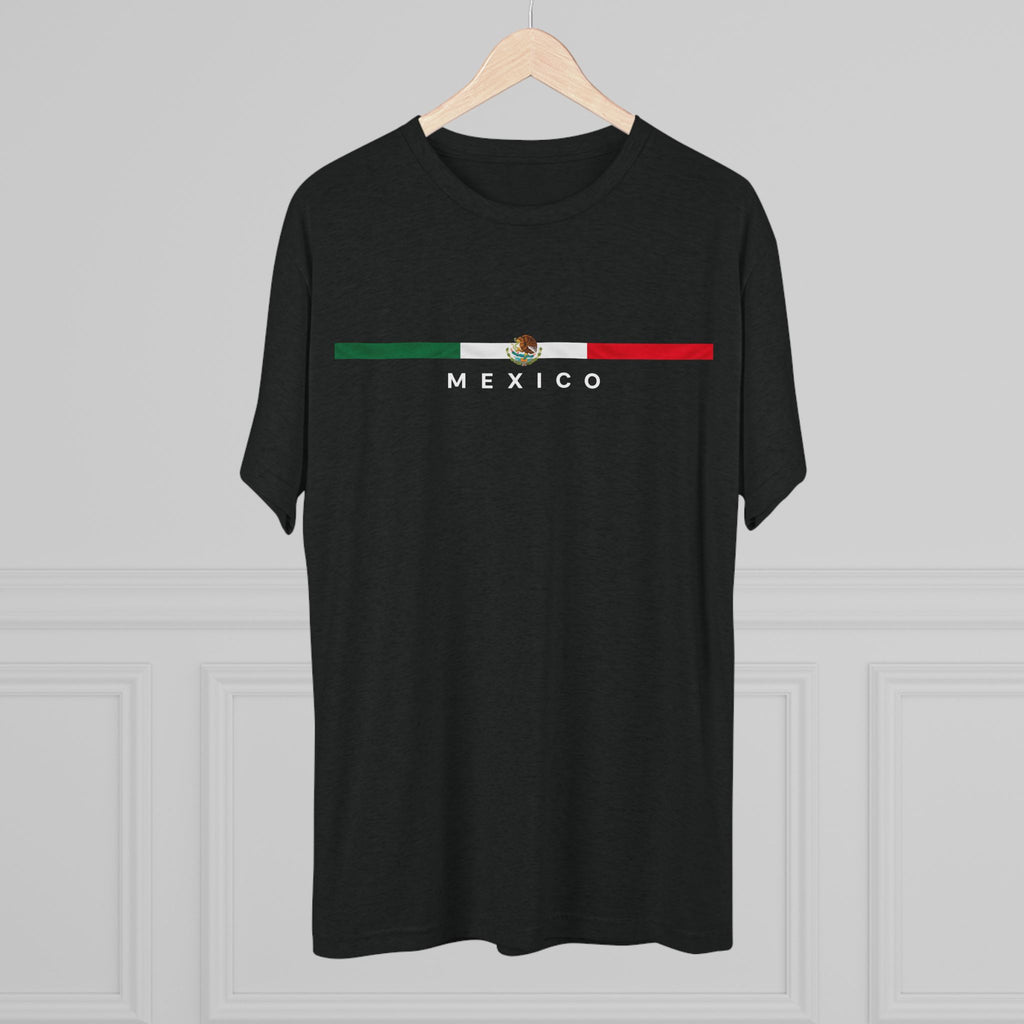 Mexico Flag Stripe T-Shirt – Minimal Mexican Pride Tee