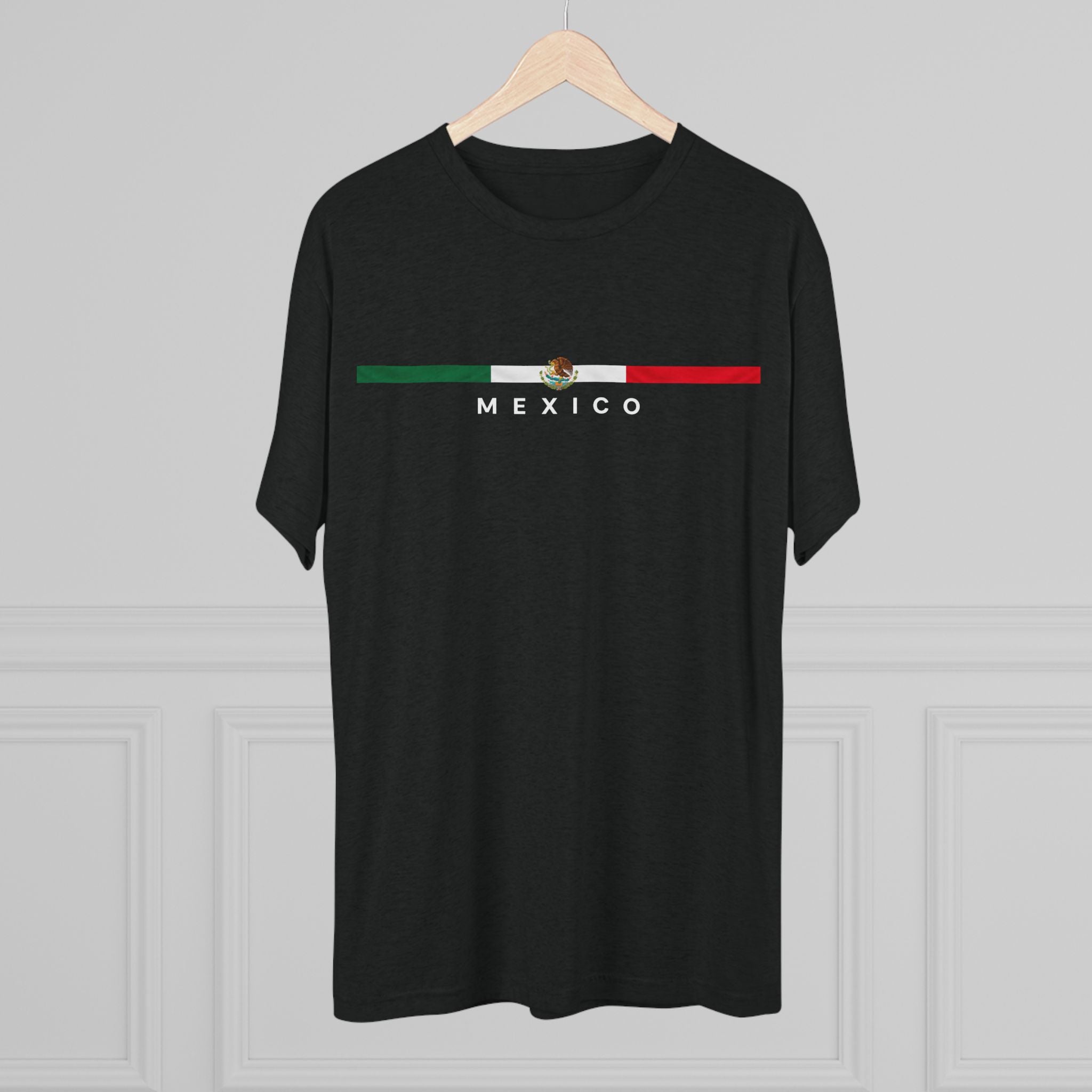 Mexico Flag Stripe T-Shirt – Minimal Mexican Pride Tee
