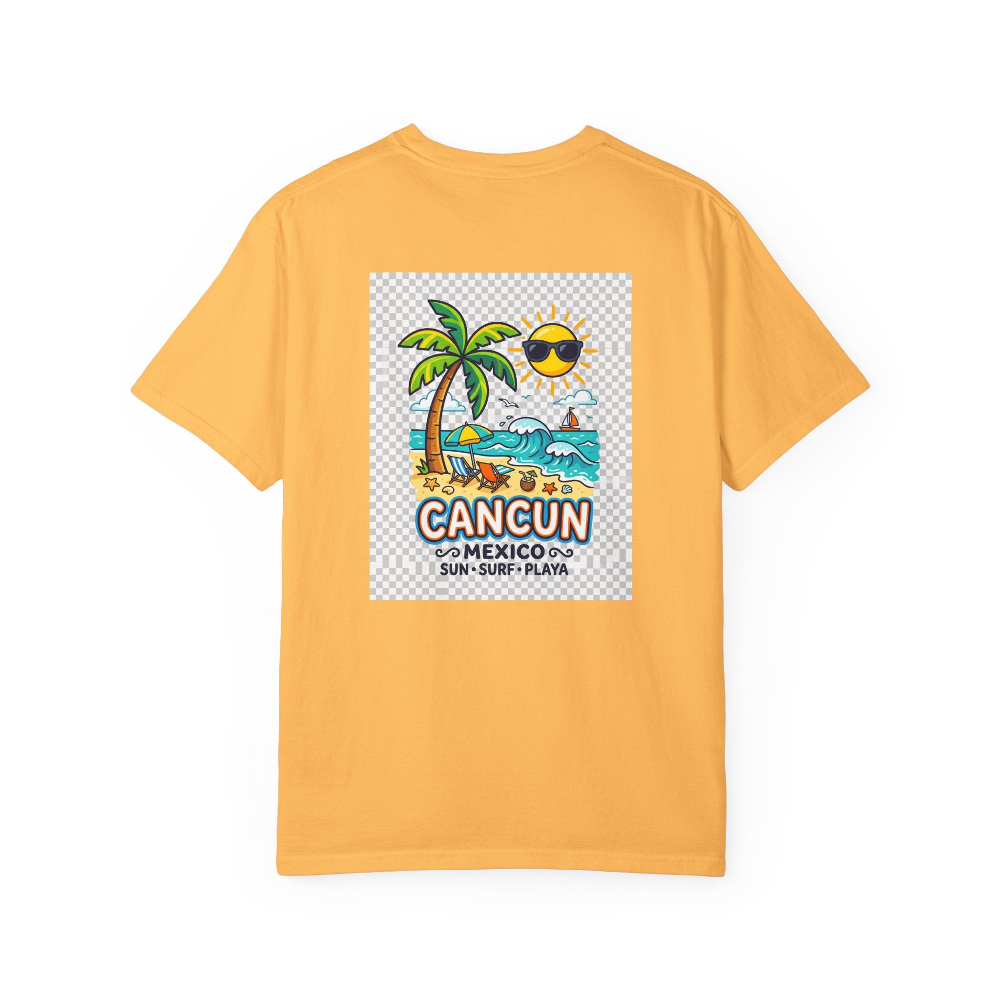 Cancun Mexico Beach T-Shirt — Sun, Surf & Playa Graphic Tee