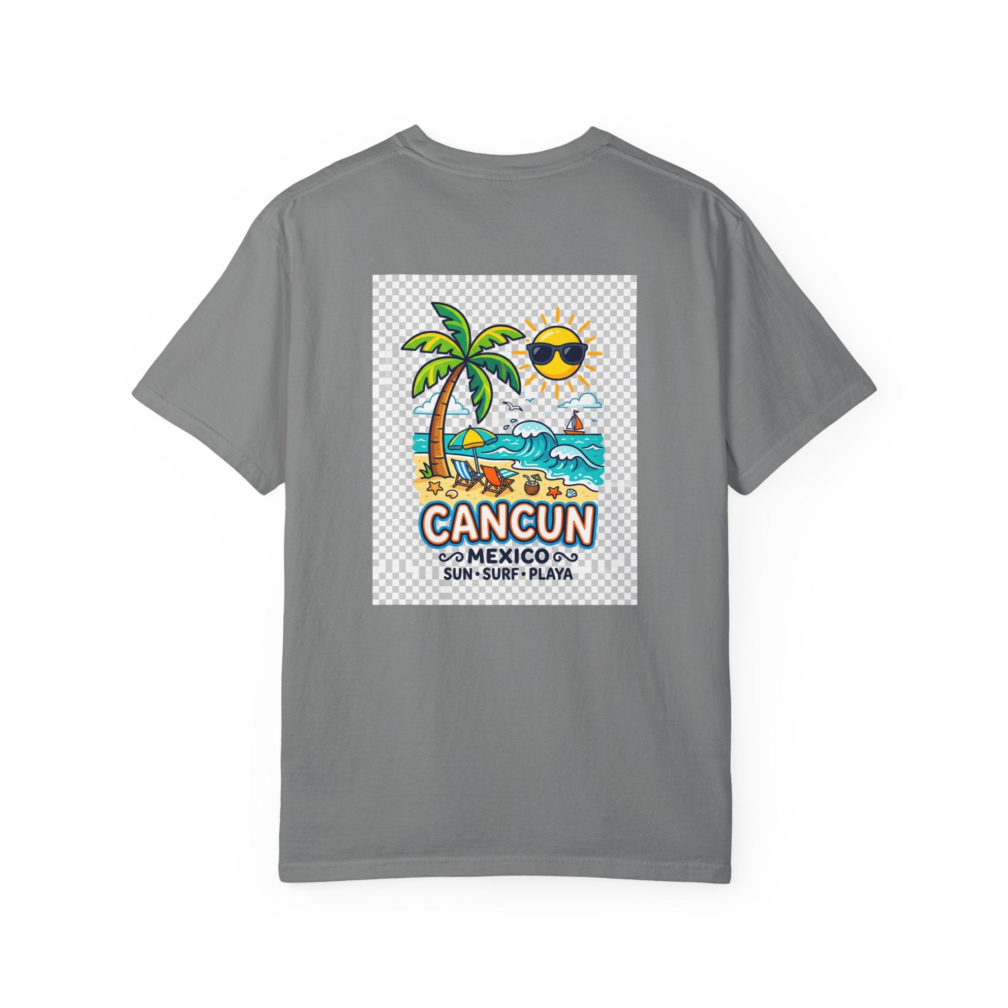 Cancun Mexico Beach T-Shirt — Sun, Surf & Playa Graphic Tee