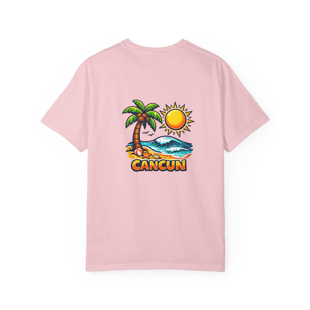 Cancun Palm Beach T-Shirt — Tropical Vacation Souvenir Tee