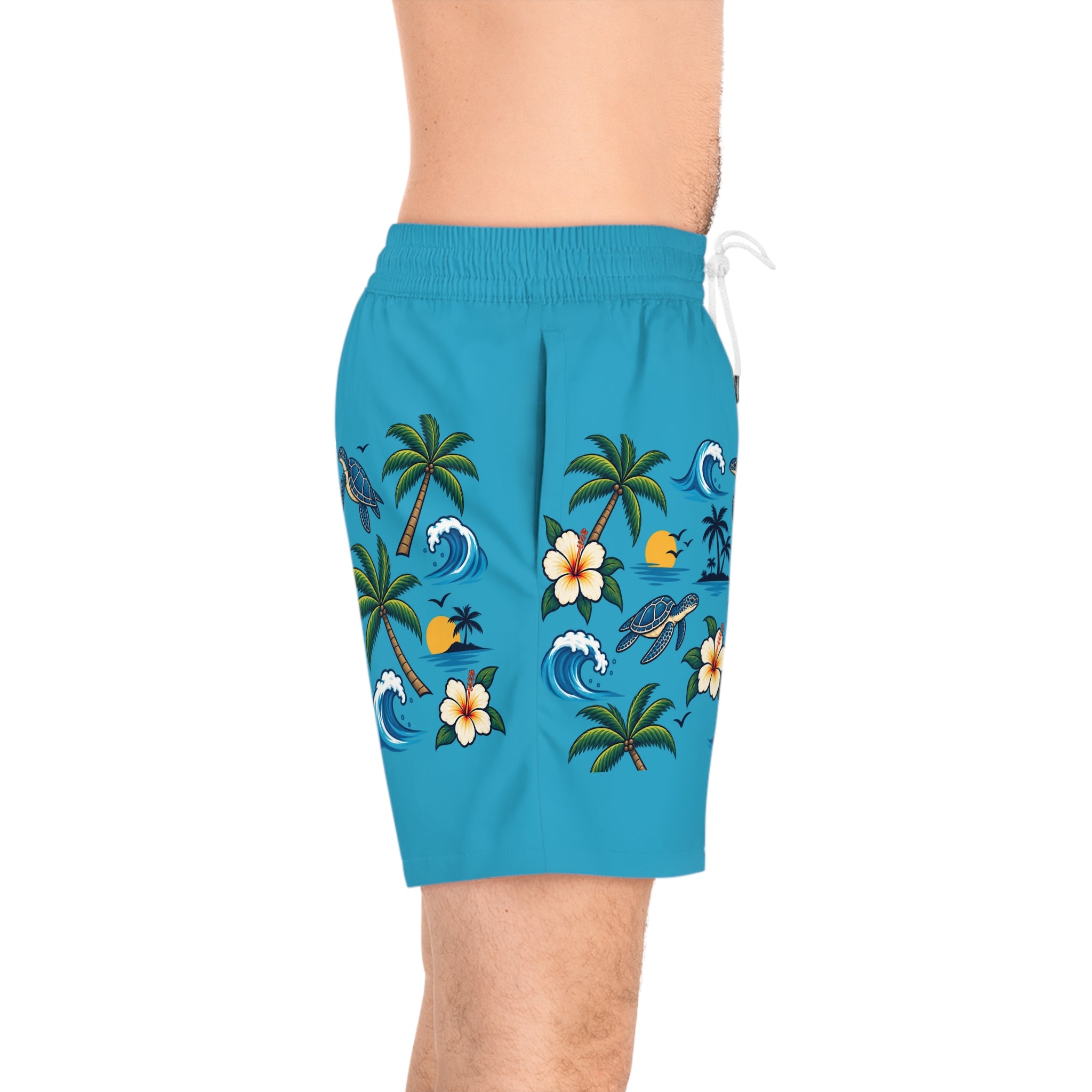 Men's Mid-Length Swim Shorts (AOP)