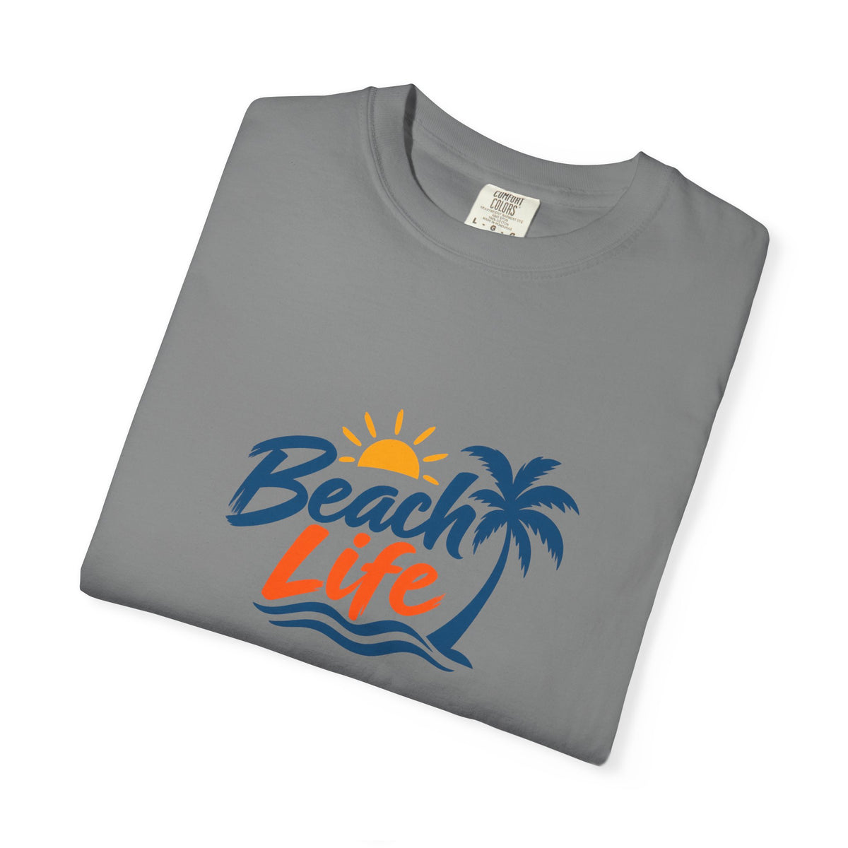 Beach Life T-Shirt — Palm Tree Sunset Graphic Tee