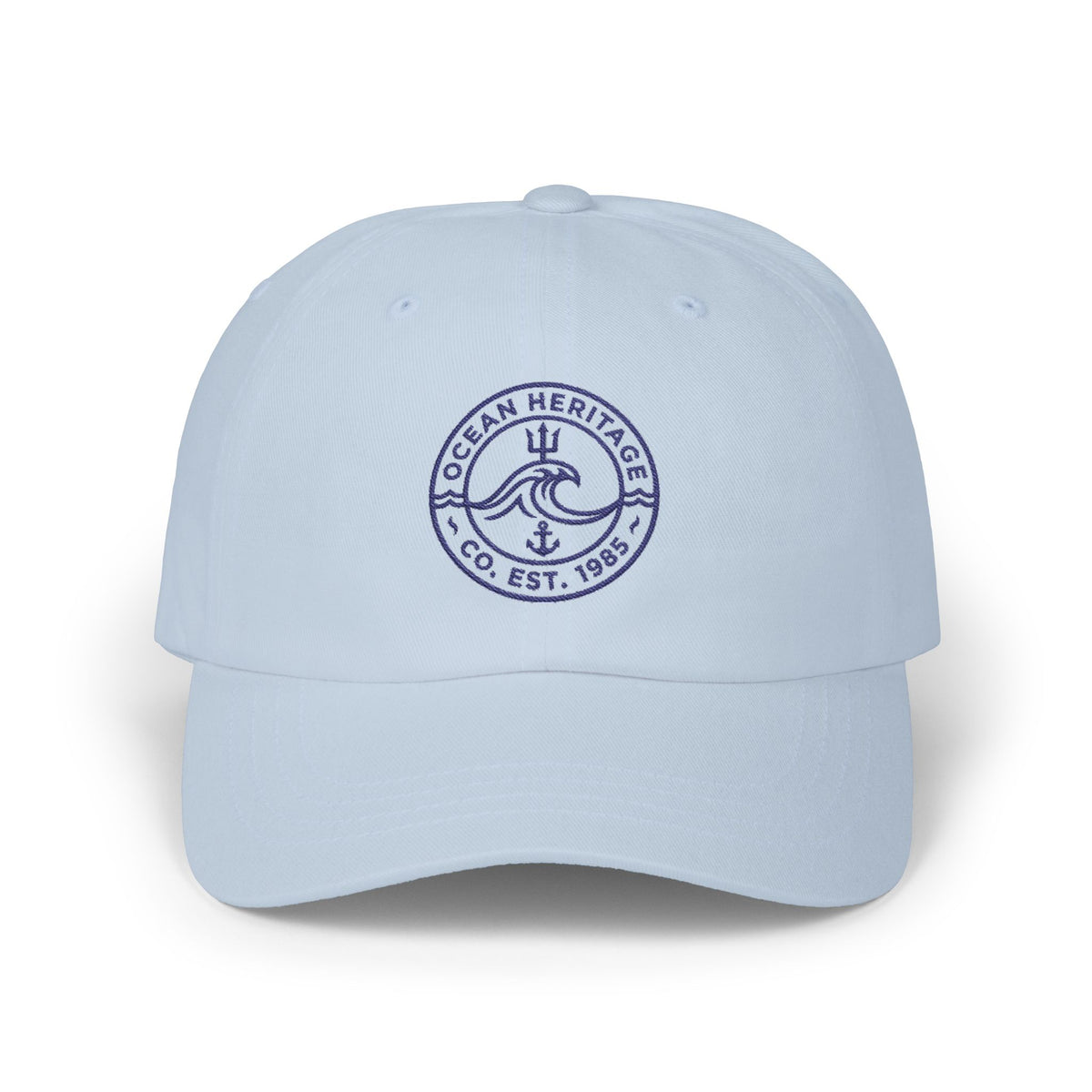 Ocean Heritage wave logo Cap | embroidered nautical dad hat