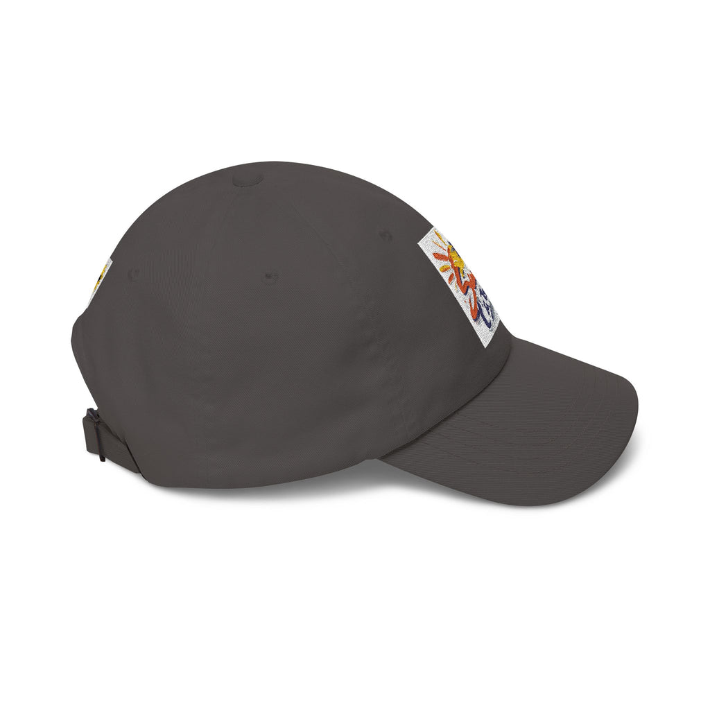 Sun Catcher logo Dad Cap | Tropical Palm Sunset embroidered hat