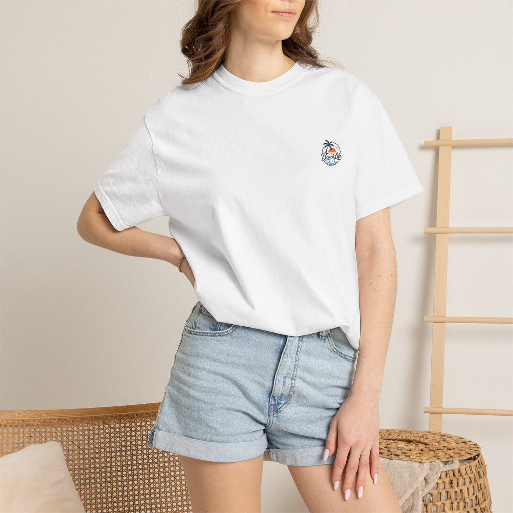 T-Shirt — Sunset Surf Palm Tree Beach Graphic Tee