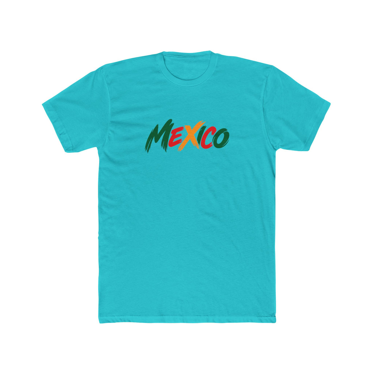 Mexico Script Logo Tee | Mexican Flag Colors, Pride T-Shirt