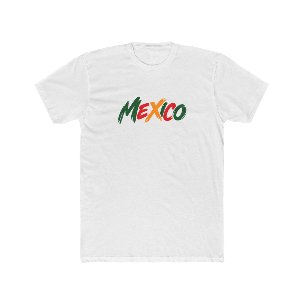 Mexico Script Logo Tee | Mexican Flag Colors, Pride T-Shirt
