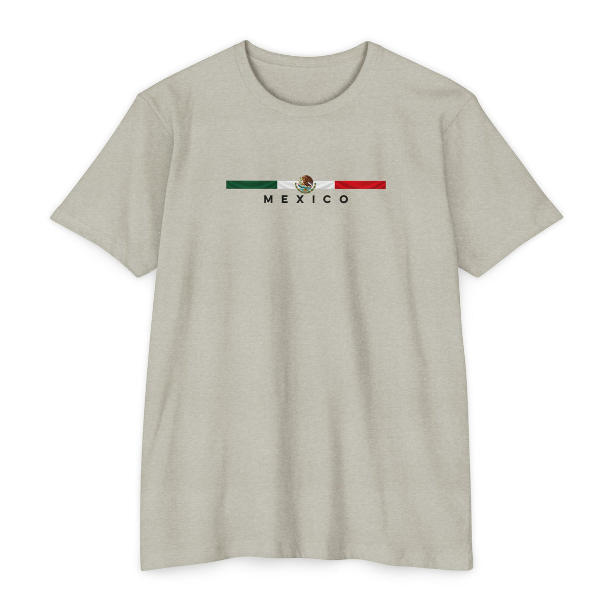 Mexico Flag Stripe T‑Shirt — Minimal Mexican Pride Tee