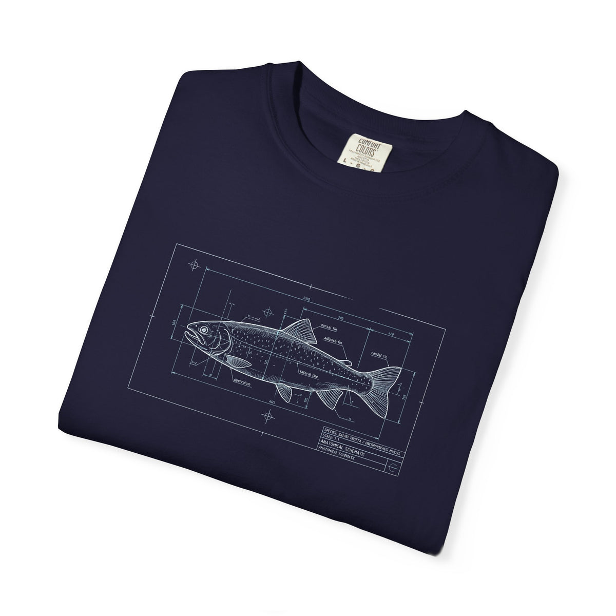 Unisex Garment-Dyed T-shirt Trout Image