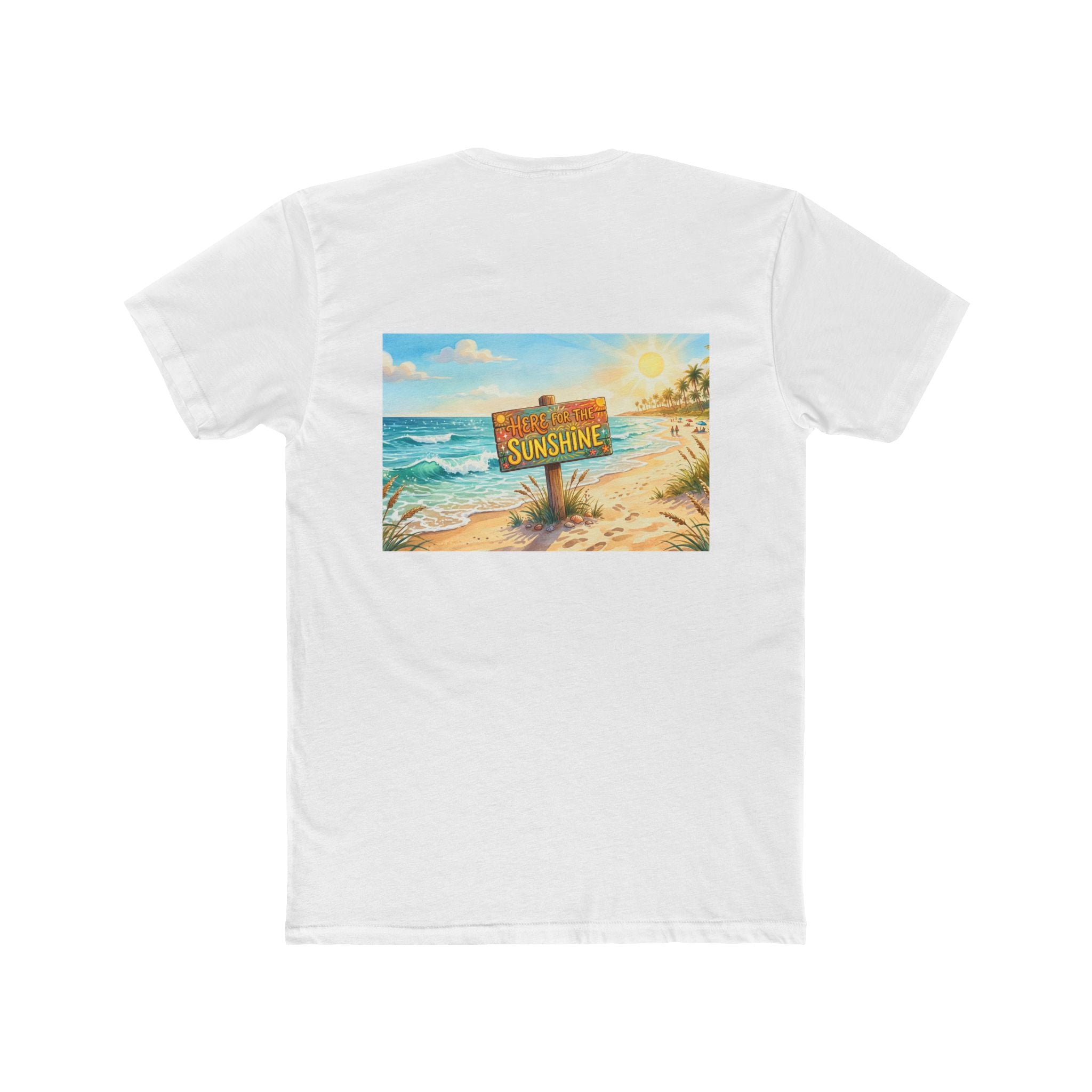 Beach Sunshine Sign T-Shirt | Tropical Ocean Scene