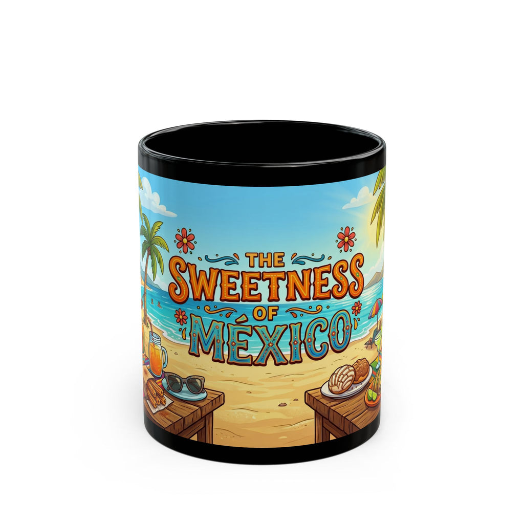 The Sweetness of Mexico Mug | Black Ceramic Coffee Cup
