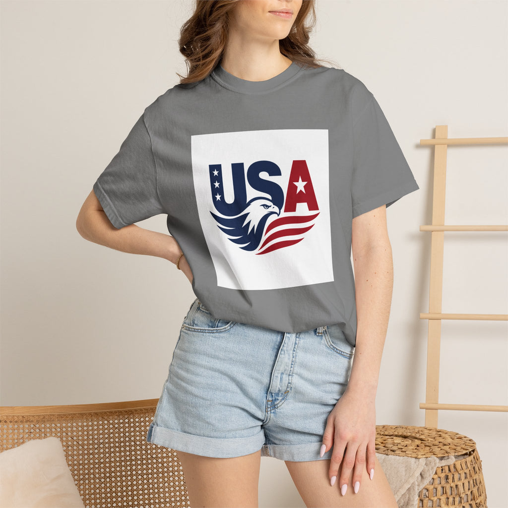 USA Eagle Graphic T-Shirt | Patriotic American Flag Design
