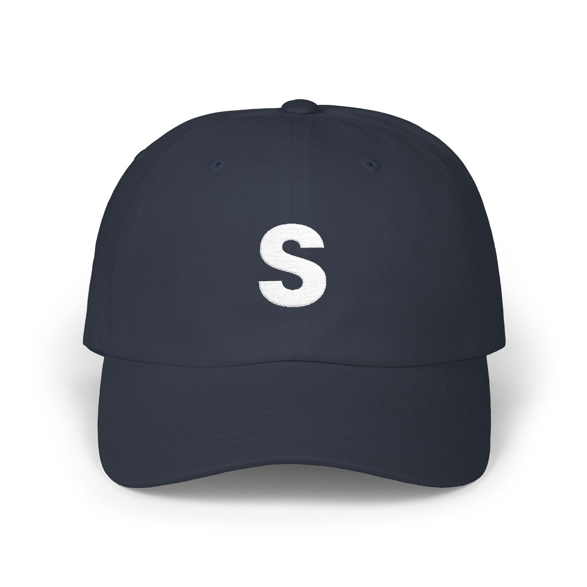 Distressed Letter S Dad Cap | Embroidered Initial Baseball Hat