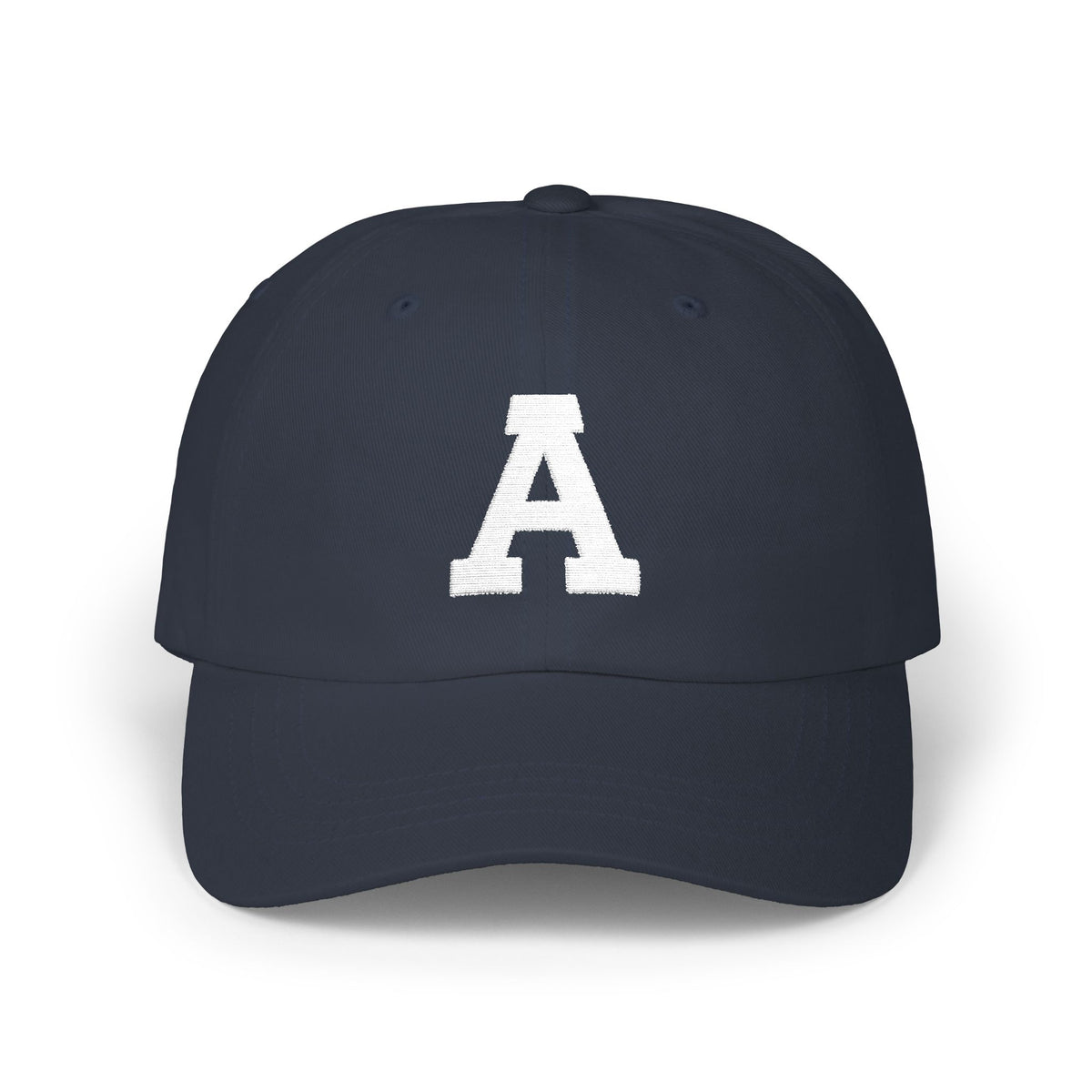 Distressed Letter A Classic Dad Cap | Monogram Baseball Hat, Embroidered Initial