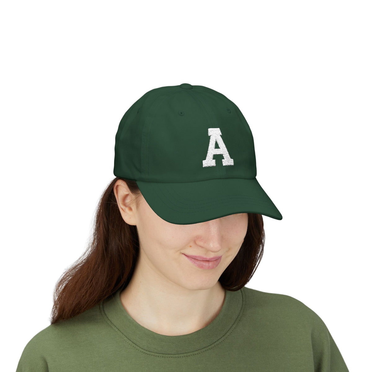 Distressed Letter A Classic Dad Cap | Monogram Baseball Hat, Embroidered Initial