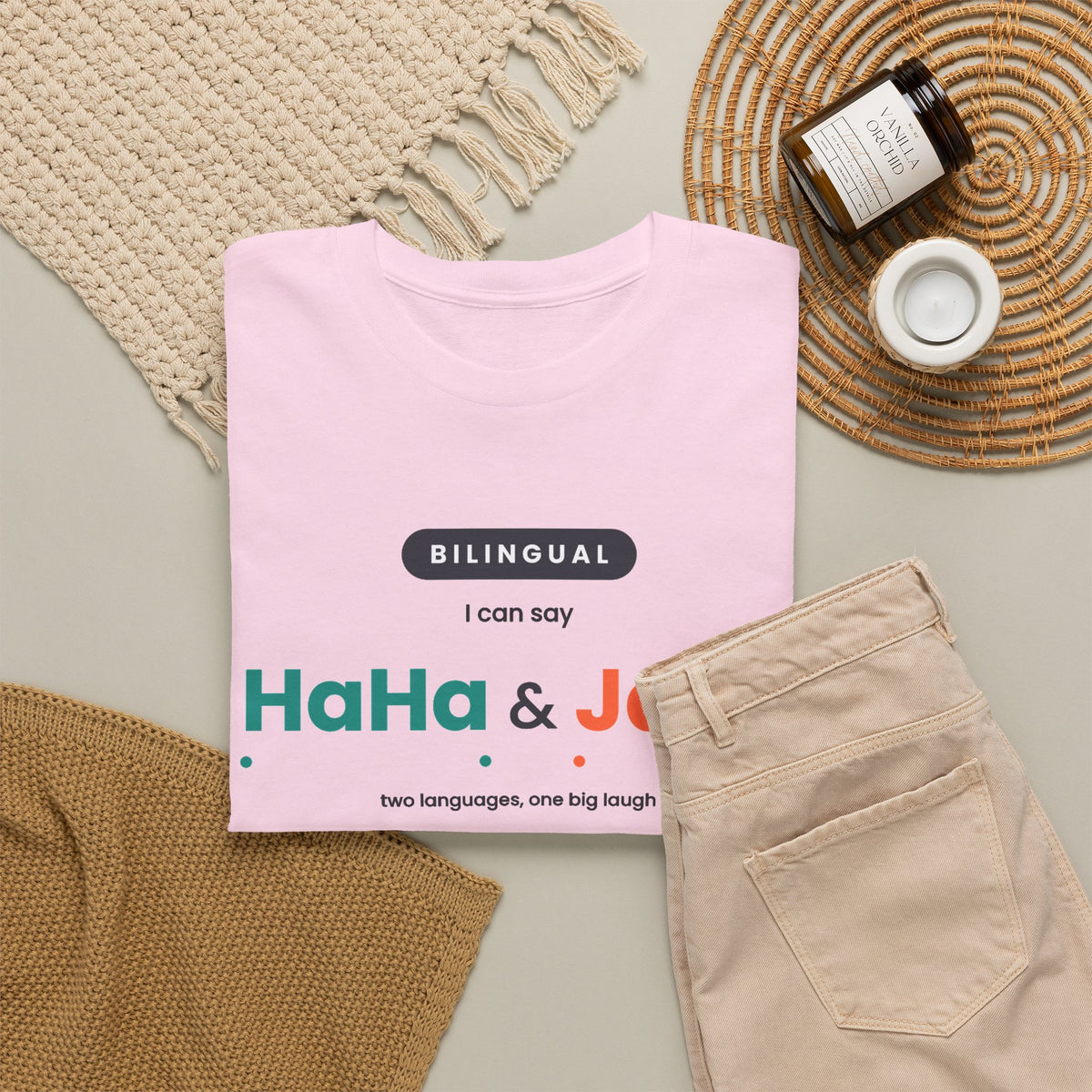Bilingual HaHa & JaJa Tee | Funny Language Shirt