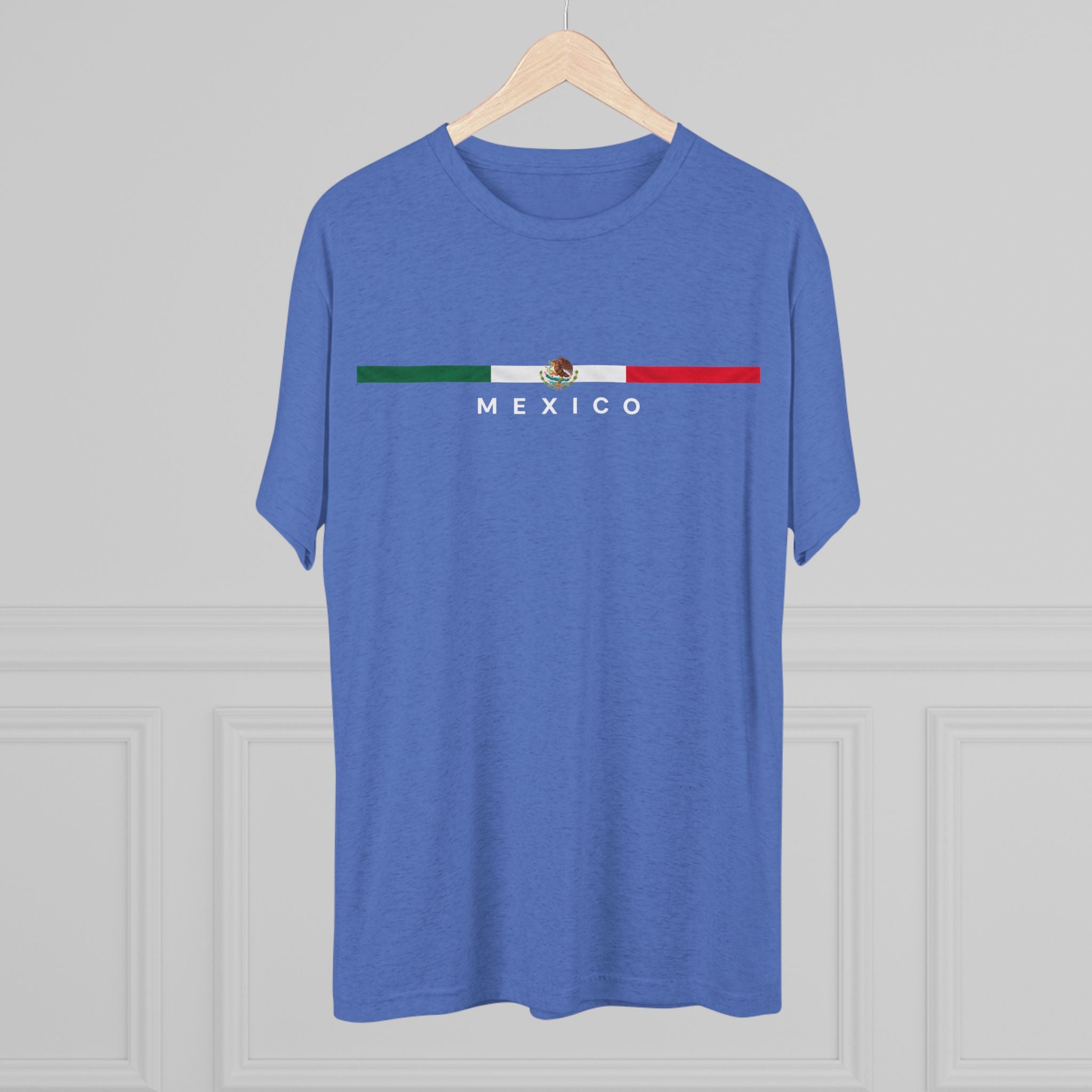 Mexico Flag Stripe T-Shirt – Minimal Mexican Pride Tee