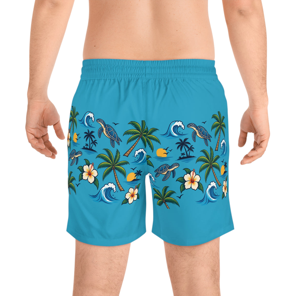 Men's Mid-Length Swim Shorts (AOP)