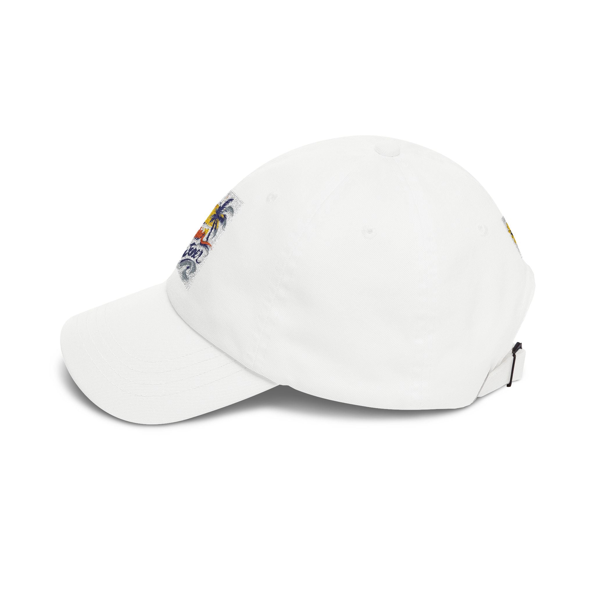 Sun Catcher logo Dad Cap | Tropical Palm Sunset embroidered hat