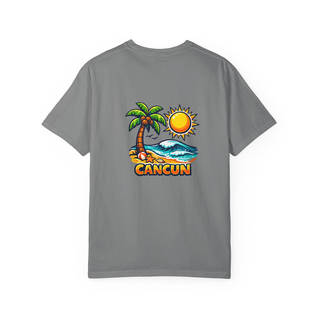 Cancun Palm Beach T-Shirt — Tropical Vacation Souvenir Tee