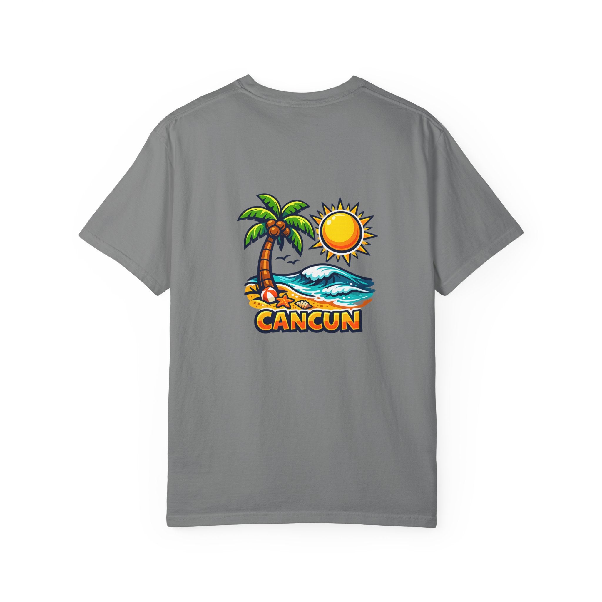Cancun Palm Beach T-Shirt — Tropical Vacation Souvenir Tee