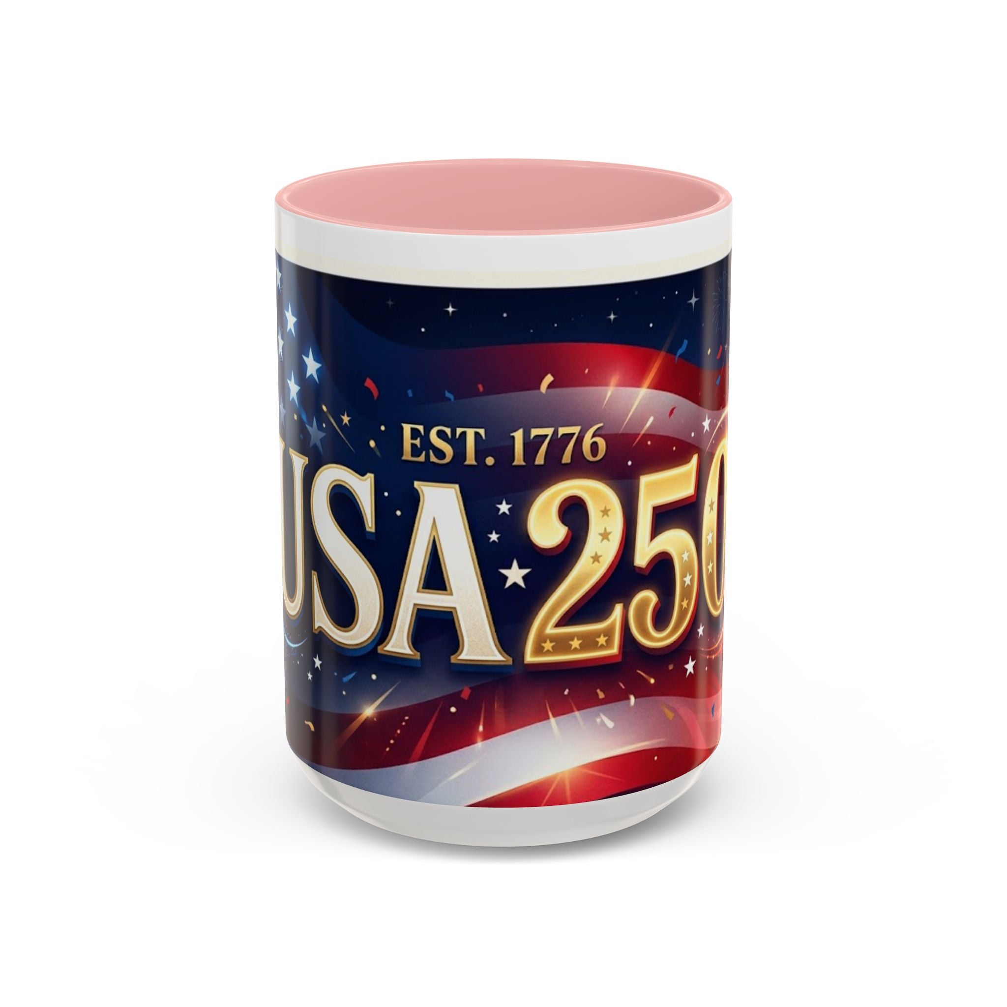 USA 250 Anniversary Coffee Mug | Flag Accent 11oz 15oz