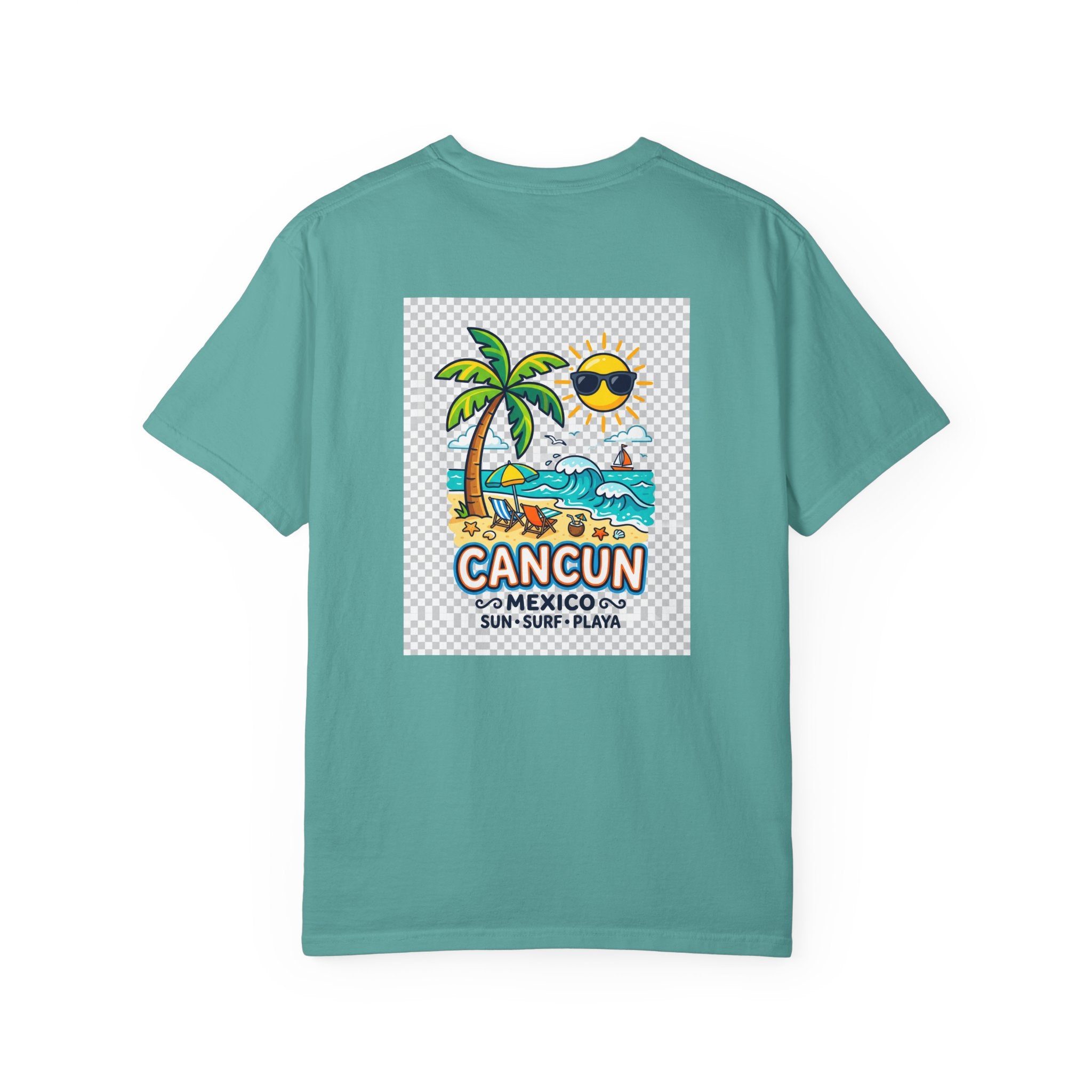 Cancun Mexico Beach T-Shirt — Sun, Surf & Playa Graphic Tee